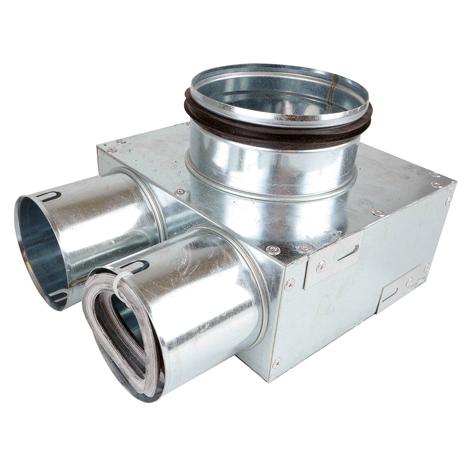 TriaAir fordelerboks nippel ø125  - 2 muffer ø75 TriaAir fordelerboks nippel ø125  - 2 muffer ø75