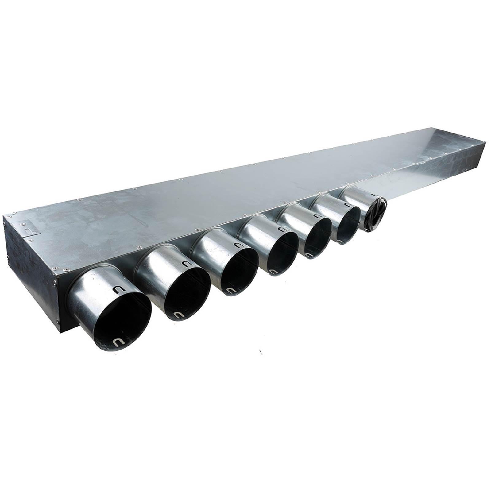 Fordeler u/nippel Længde 1500, 7 muffer Fordeler u/nippel Længde 1500, 7 muffer