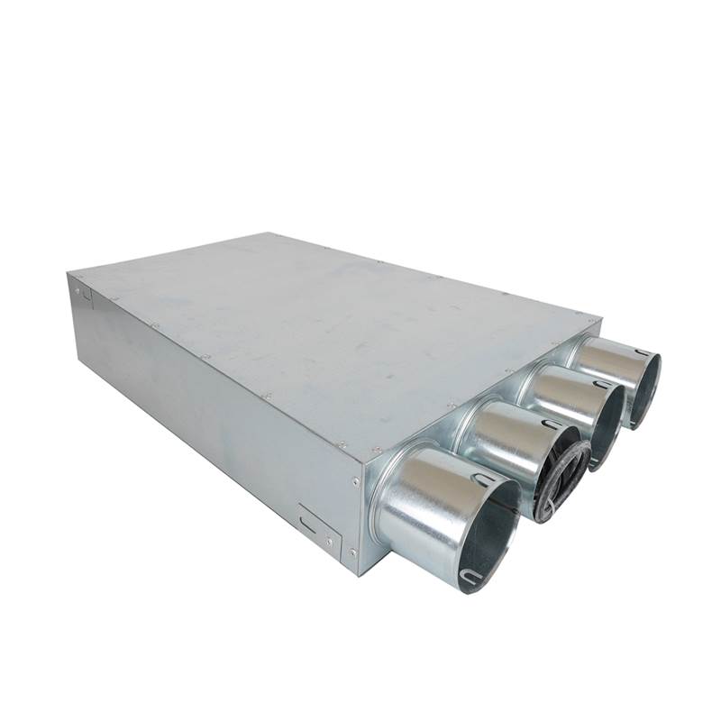 TriaAir lige fordelerboks til rist 300x110 - L:500, 4 muffer - Ø75 TriaAir lige fordelerboks til rist 300x110 - L:500, 4 muffer - Ø75