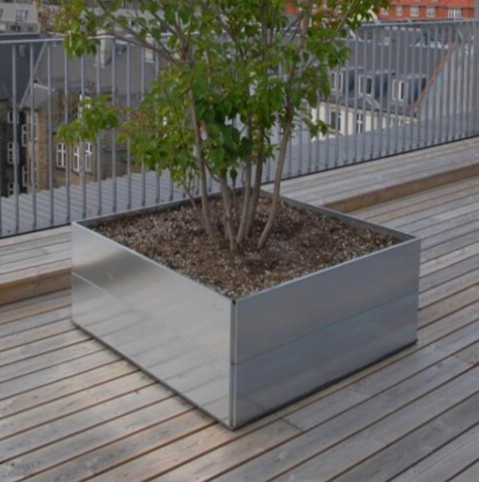 Land Modern Højbed i corten rust Land Modern Højbed i corten rust