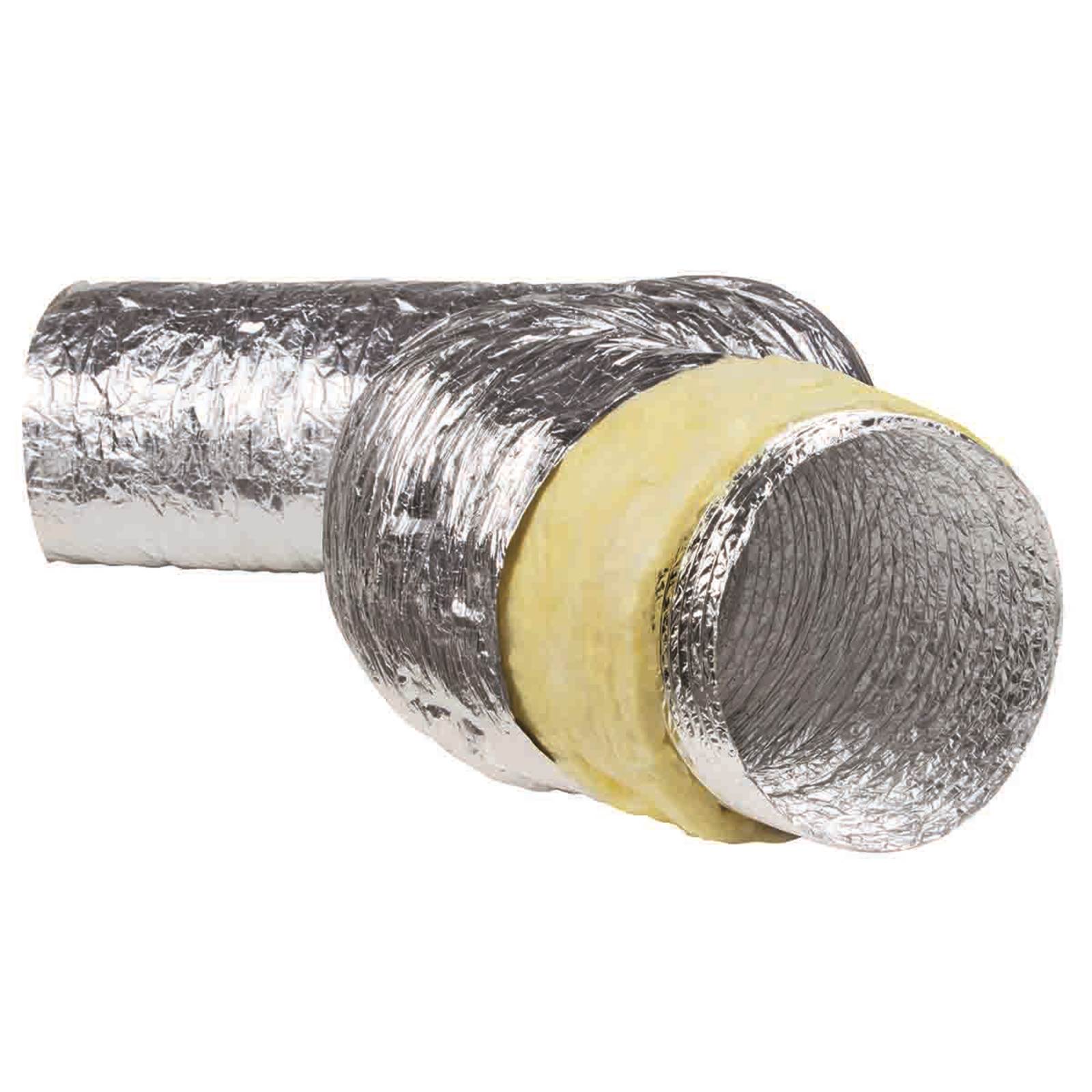 Alu ventilationsslange, TriaVent Sono-ALU med 50 mm isolering Alu ventilationsslange, TriaVent Sono-ALU med 50 mm isolering