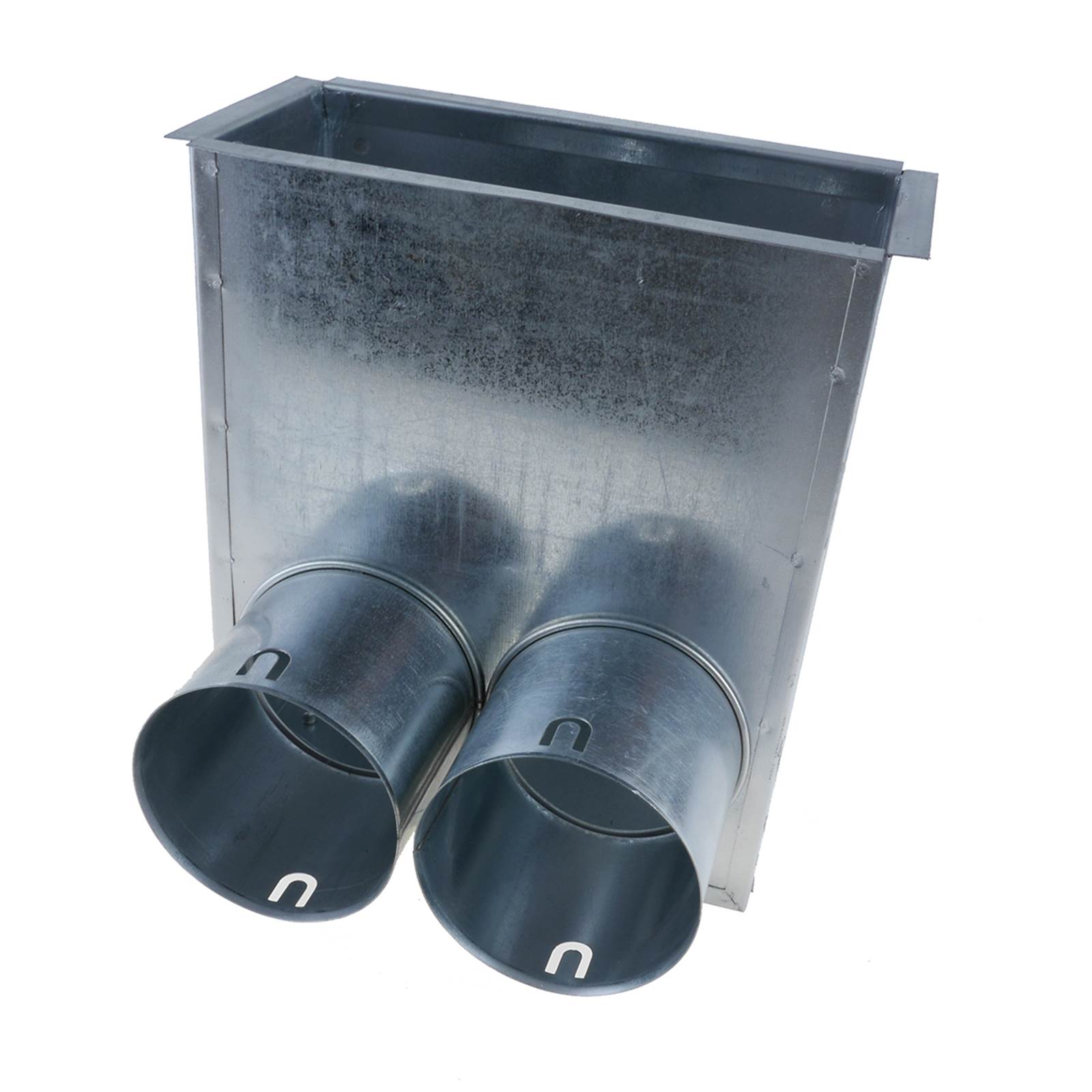 TriaAir Gulvboks - 2 muffer ø75 H400  TriaAir Gulvboks - 2 muffer ø75 H400