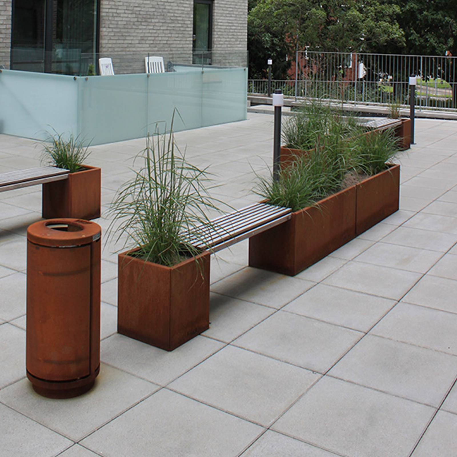 Højbedesæt Land Modern Langelinie, Corten Højbedesæt Land Modern Langelinie, Corten