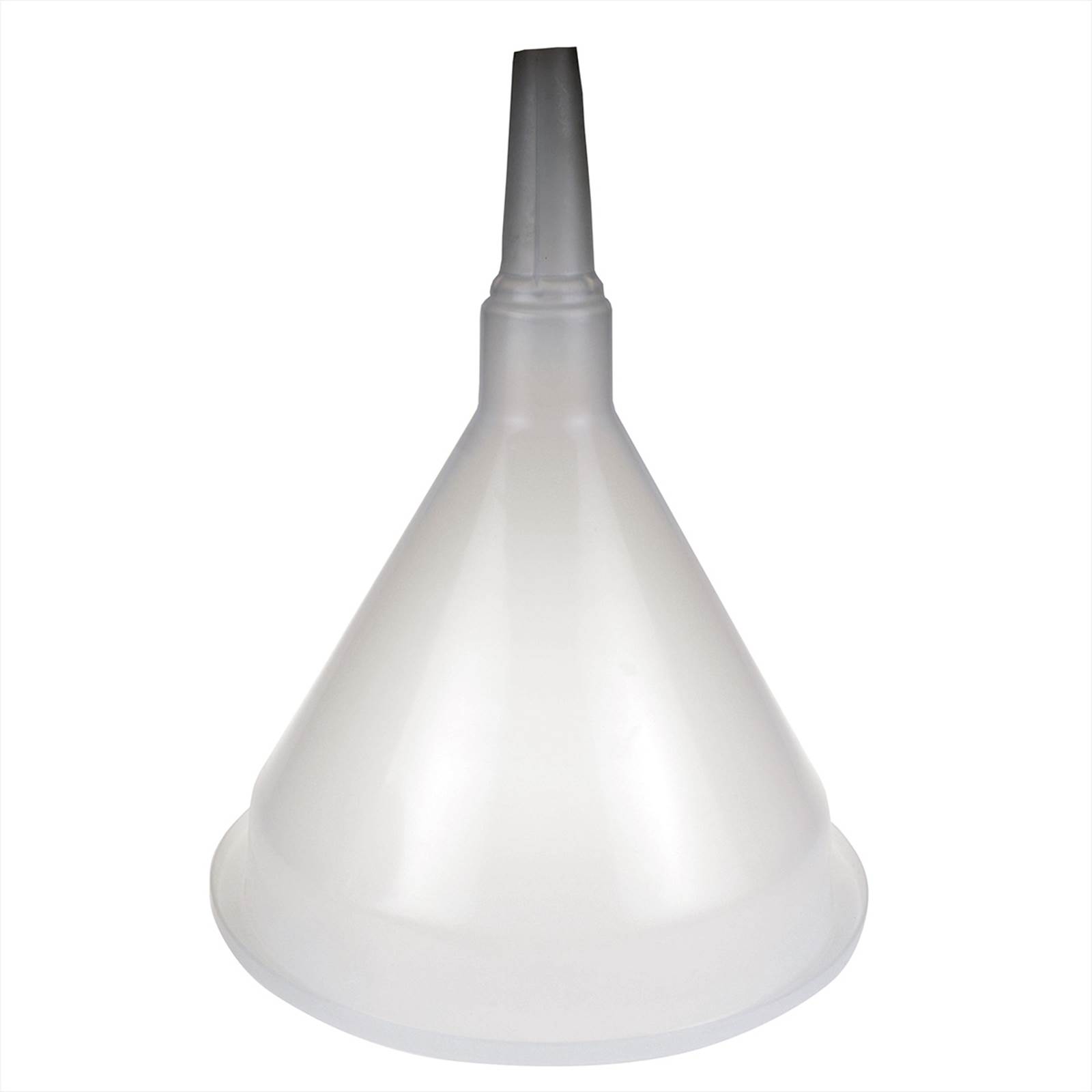 Tragt af transparent polypropylen med høj kant Tragt af transparent polypropylen med høj kant