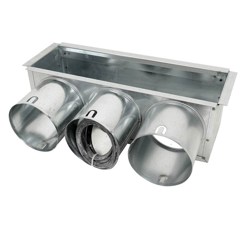 TriaAir vægboks, 300x100 - 3 muffer Ø75 TriaAir vægboks, 300x100 - 3 muffer Ø75