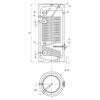 Varmtvandsbeholder med isolering - tegning  Varmtvandsbeholder med isolering - tegning
