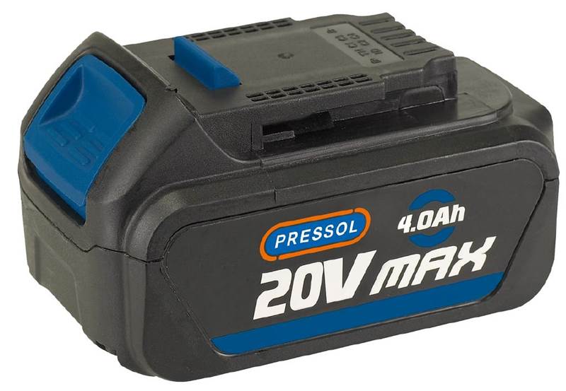 Pressol 20 V 4,0 Ah akku. Li-ion Pressol 20 V 4,0 Ah akku. Li-ion